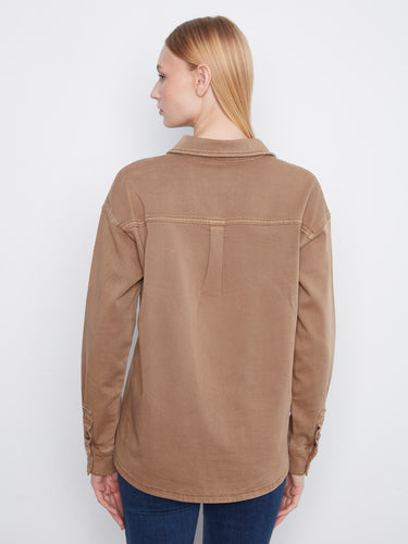 The button-front closure offers easy wearability while maintaining a sleek look for any outfit combination. By Charlie B.