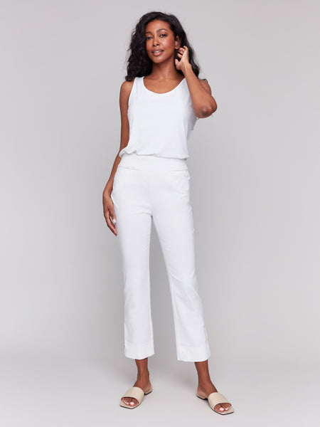 ★GLOWNY★SABRINA CAPRI PANTS (CHECK)★正規品/韓国直送料込 SABRINA CAPRI PANTS (BLACK) - GLOWNY