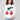 White intarsia sweater with a plush texture and vibrant cherry design by Charlie B.