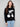 Charming black sweater with cherry intarsia and crew neck design, perfect for a cozy look by Charlie B.
