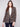 Women's chevron tweed blazer featuring a sophisticated notch lapel collar by Charlie B.