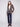 Elegant blazer with hook-and-eye front closure in chevron tweed fabric by Charlie B.