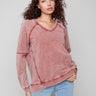 Cabernet top highlighting a relaxed fit, perfect for laid-back days by Charlie B.