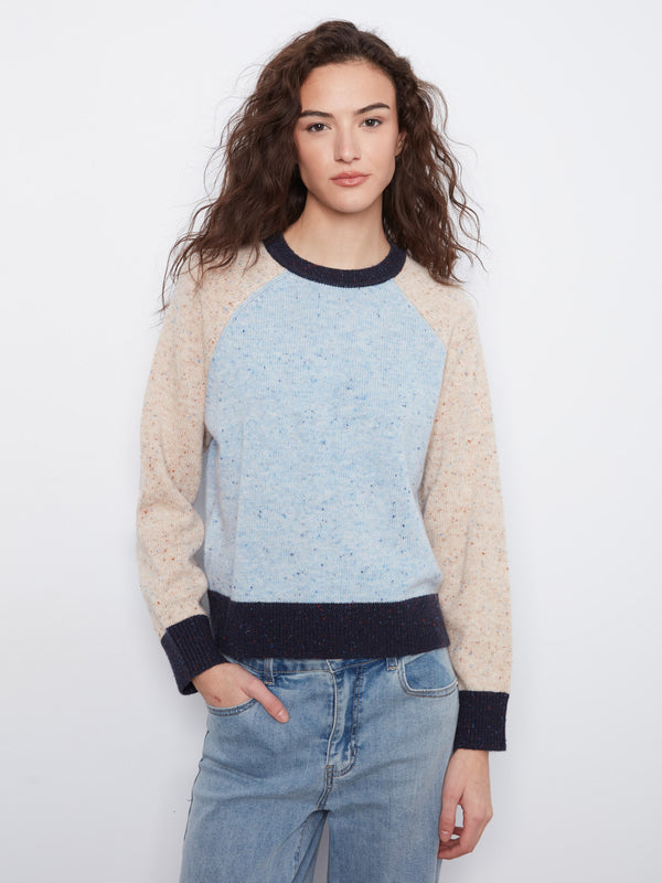 This sweater features a cozy crew neck design, perfect for casual outings. The soft fabric ensures all-day comfort by Charlie B.