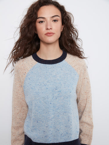 Enjoy the contrast trim on this stylish sweater, offering a modern twist to classic knitwear. Ideal for layering by Charlie B.