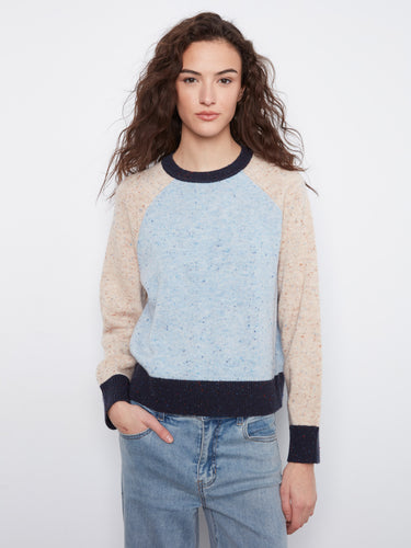 Long raglan sleeves provide ease of movement and add a sporty flair to this chic and comfortable sweater by Charlie B.