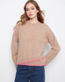 This sweater features a cozy crew neckline and stylish wide sleeves, perfect for a relaxed yet chic look. By Charlie B.