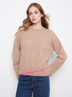 This sweater features a cozy crew neckline and stylish wide sleeves, perfect for a relaxed yet chic look. By Charlie B.