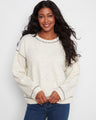 Sweater with a cozy crew neckline and speckled knit design, offering a charming look by Charlie B.