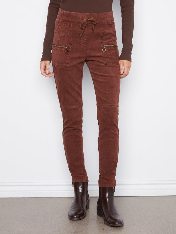 Corduroy Jogger Pants - Chocolate