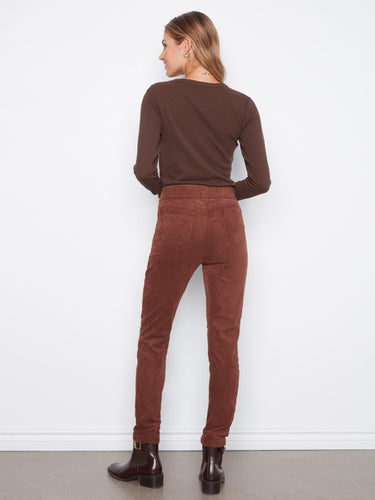 The drawstring waistband ensures comfort and adjustability in these chic pants by Charlie B.