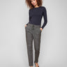 Corduroy jogger pants featuring a slim fit and elastic waistband with drawstrings for ultimate comfort by Charlie B.