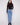 Blue denim corduroy pants with a stylish straight leg and long length, perfect for any occasion by Charlie B.