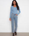These jeans feature a classic straight leg design, perfect for versatile styling. Made with care by Charlie B.