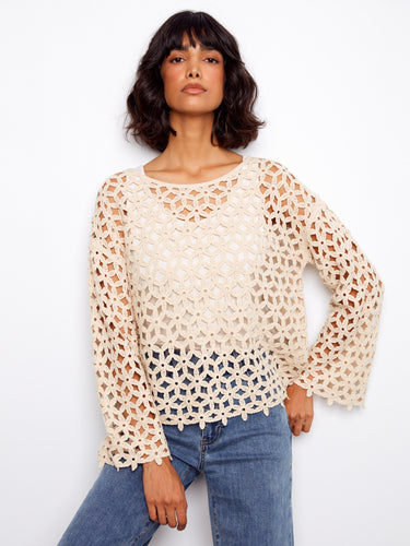 Crafted from a soft cotton blend, this top ensures breathability and ease of wear while maintaining its fashionable appeal by Charlie B.