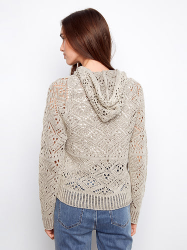 Made from 100% cotton, this sweater provides breathability and comfort with its beautiful knit design. A creation by Charlie B.