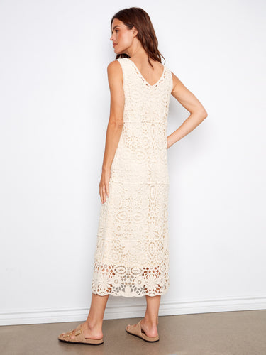 Crafted from breathable 100% cotton, this dress offers both style and comfort in warm weather by Charlie B.