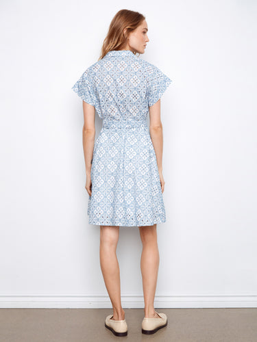 Short sleeves make this dress ideal for warmer days, offering comfort and ease while maintaining chic elegance by Charlie B.