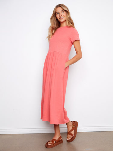Women's Cotton Midi Dress | Sorbet