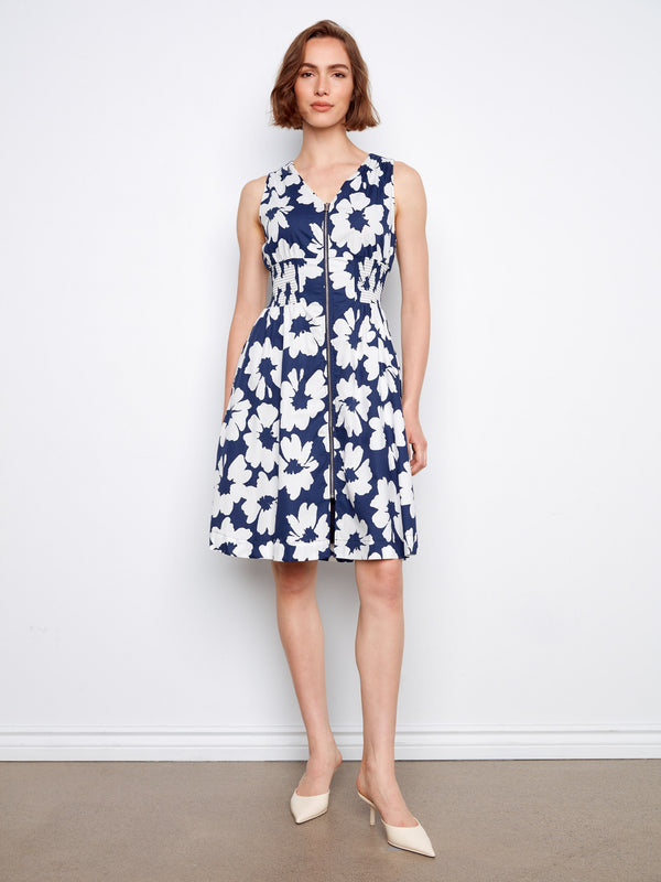Elegant floral dress with a flattering V-neck design, perfect for any occasion. By Charlie B.