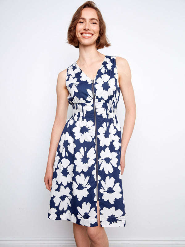Chic dress featuring a convenient front-zip closure, adding style and ease. By Charlie B.