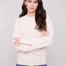 Oat sweater featuring a crew neck and stylish drop shoulders, adding a relaxed touch to any outfit by Charlie B.