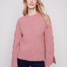 Primrose sweater with drop shoulders, featuring a soft knit texture and stylish design by Charlie B.