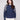 Denim sweater featuring raglan puff sleeves and floral embroidery, showcasing ribbed cuffs for a cozy fit by Charlie B.