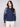 Denim sweater featuring raglan puff sleeves and floral embroidery, showcasing ribbed cuffs for a cozy fit by Charlie B.