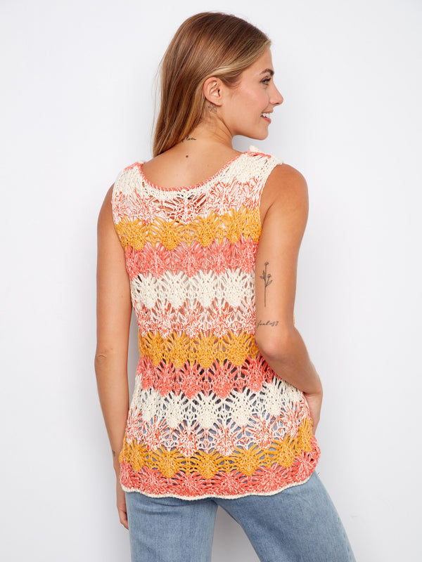 Crochet Tank Top - Apricot