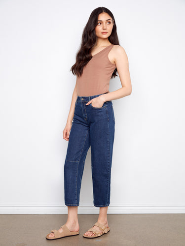 Showcasing a 5-pocket design, these jeans provide functionality without compromising on the sleek aesthetic by Charlie B.