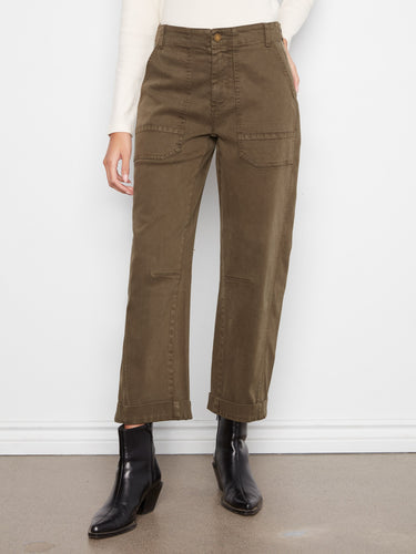 Crafted in stretch twill fabric, these pants ensure both flexibility and durability for everyday wear by Charlie B.