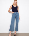 Denim jeans with a stylish flared leg, offering a chic and comfortable fit for any occasion by Charlie B.
