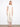 White cropped flare jeans featuring stretch twill fabric and elegant lace detailing by Charlie B.