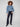 Chic cropped denim jacket with two convenient chest flap pockets and a beautiful floral design for added flair by Charlie B.