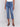 Cropped length jeans in medium blue with a regular rise by Charlie B.