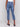 Regular rise medium blue jeans made from stretch denim fabric by Charlie B.