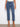 These medium blue cropped jeans showcase stretch denim and a chic contrast scallop cuff, perfect for versatile styling by Charlie B.