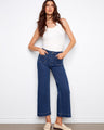 Denim pants with a stylish flare fit, perfect for any casual outing. Crafted from quality fabric for comfort and durability by Charlie B.