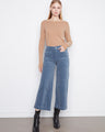 These pants feature a stylish wide leg design, perfect for any casual outing. Crafted in soft fabric by Charlie B.