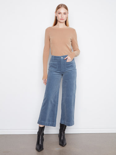 These pants feature a stylish wide leg design, perfect for any casual outing. Crafted in soft fabric by Charlie B.