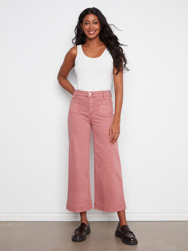 Chic pants featuring wide leg design, perfect for a relaxed yet stylish look. Crafted with attention to detail by Charlie B.