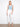 Cropped length white jeans with elegant eyelet detailing on the patch pockets, offering a chic look by Charlie B.
