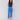 Blue cropped twill pants with stretch fabric for added comfort by Charlie B.