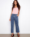 These jeans feature a straight fit, offering a classic silhouette for versatile styling by Charlie B.
