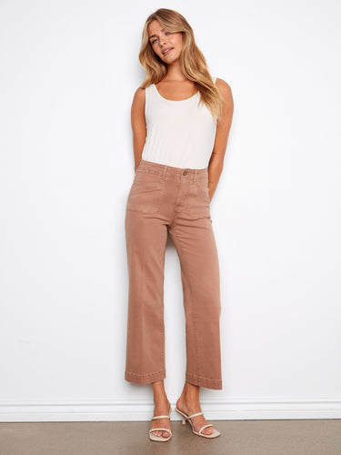 Designed with rectangular patch pockets, these pants add a touch of utility and style to your wardrobe essentials. By Charlie B.