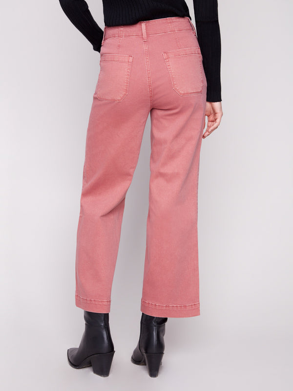 Stretch twill fabric ensures comfort and flexibility in these chic primrose pants by Charlie B.