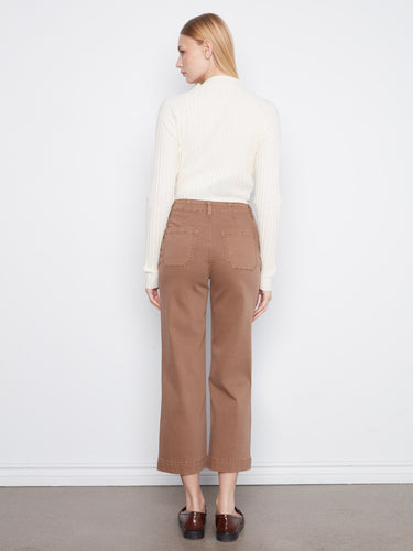 Made from stretch twill fabric, these pants ensure comfort and flexibility while maintaining their chic appearance throughout the day by Charlie B.