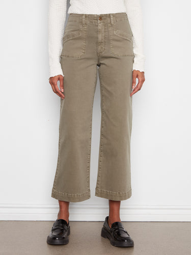 Crafted in stretch twill, these pants ensure comfort and flexibility throughout the day. By Charlie B.