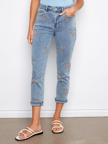 Crafted in stretch denim, these jeans offer comfort and style with their regular rise by Charlie B.